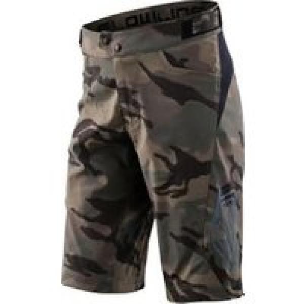 troy lee designs kids flowline shell spray camo army shorts