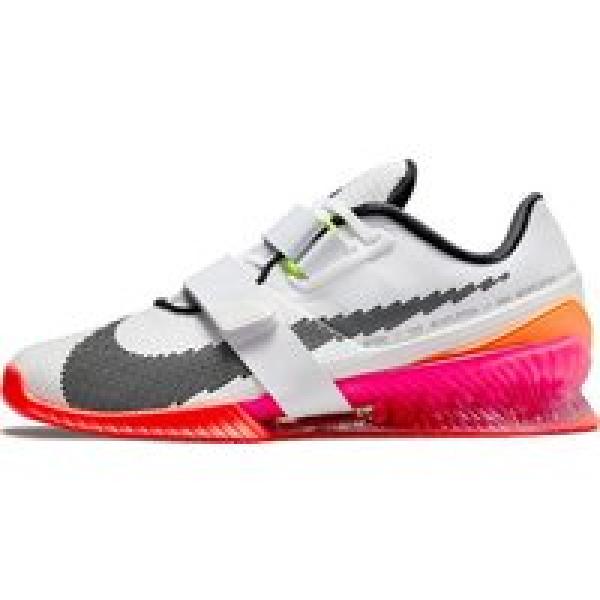 nike romaleos 4 olympic white pink unisex cross training shoe