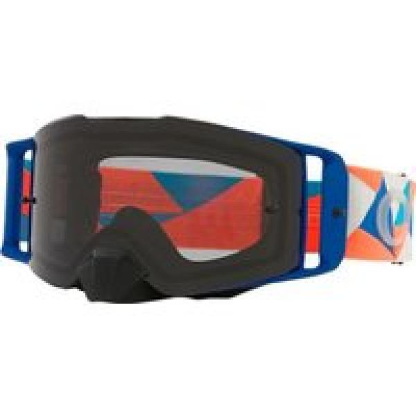 oakley front line mx tri orange light grey goggle ref oo7087 71