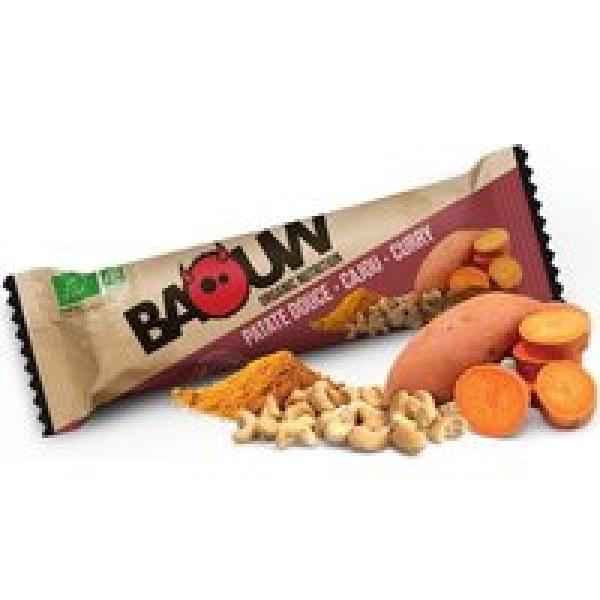 biologische energiereep baouw zoete aardappel cashew curry 25g