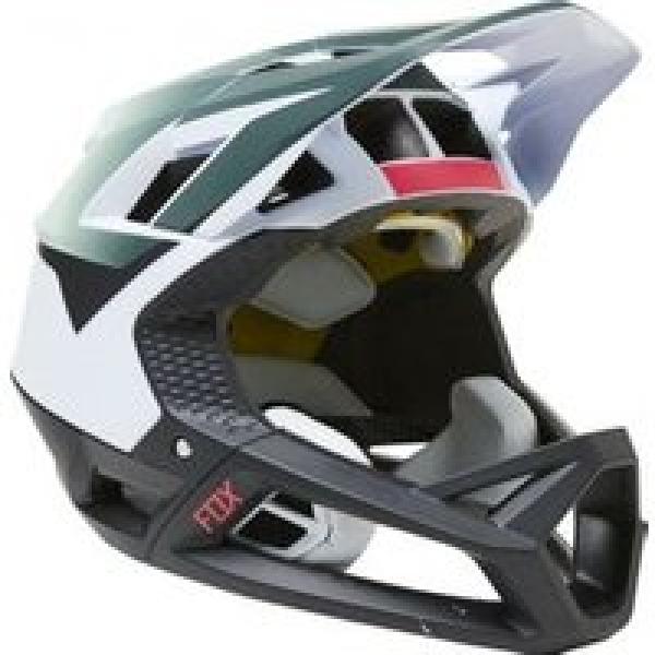 fox proframe graphic 2 helm wit groen