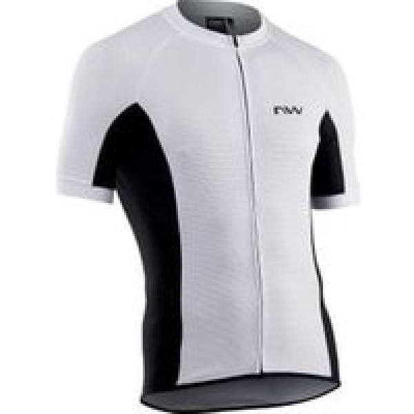 northwave force zip korte mouw jersey wit