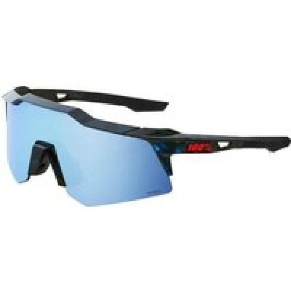 100 speedcraft xs holographic black hiper blue mirror lenses