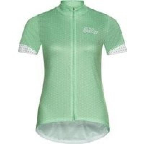 odlo essential print damesjersey met korte mouwen groen