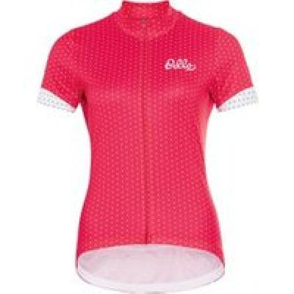 odlo essential print jersey met korte mouwen voor dames roze