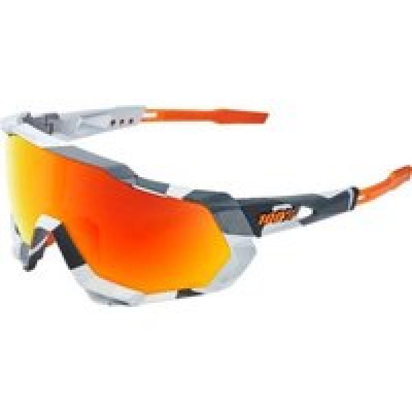 100 speedtrap goggles soft tact camo grey red multilayer hiper mirror lenses