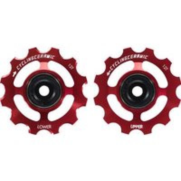 paar cyclingceramic tandwielen voor shimano 12v 9200 8200 rood