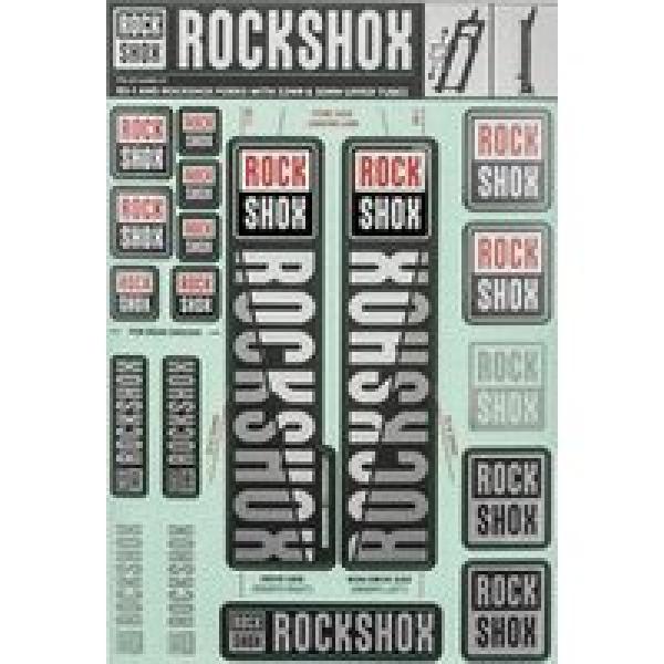 rockshox fork stickers kit 30 32 mm wit