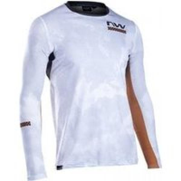 northwave bomb long sleeve jersey wit goud