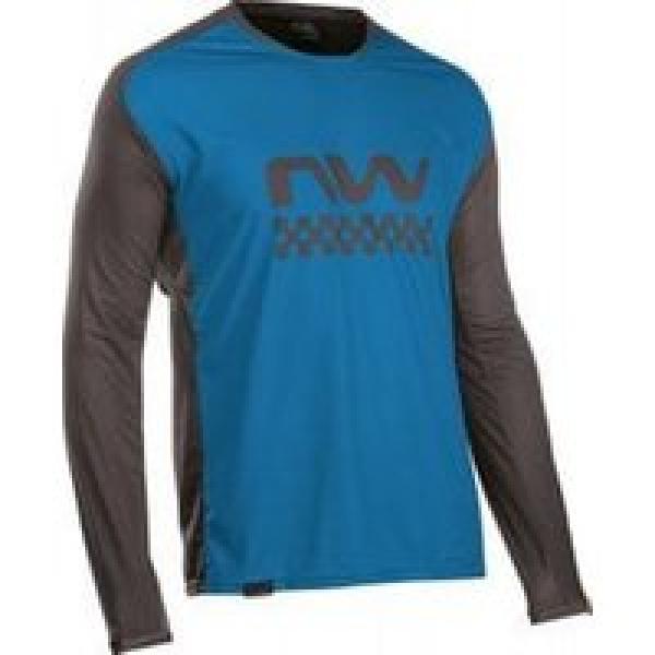 northwave edge long sleeve jersey blauw zwart