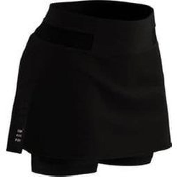 dames performance 2 in 1 rok zwart