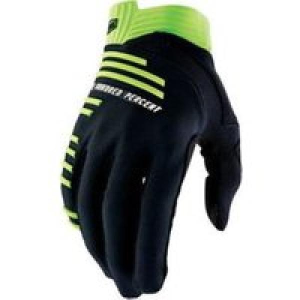 100 r core zwart lime lange handschoenen