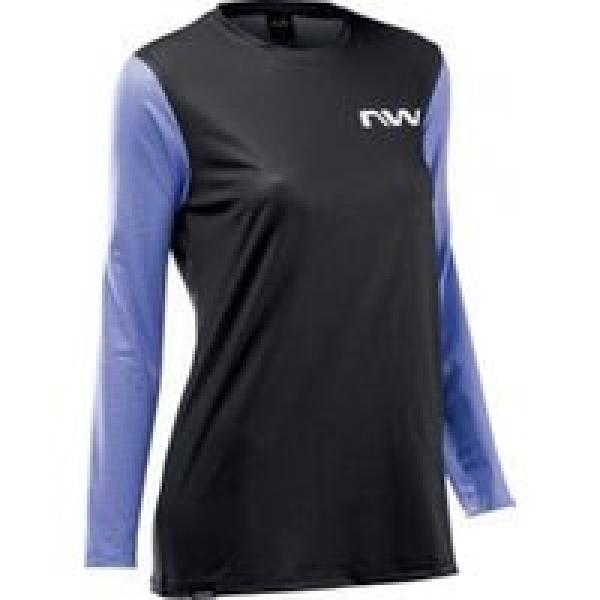 northwave freedom am damesjersey met lange mouwen paars fuchsia