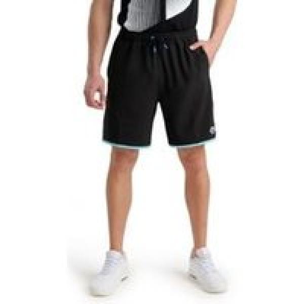 arena icons team stripe unisex bermuda shorts zwart