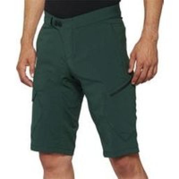 100 ridecamp forest green shorts