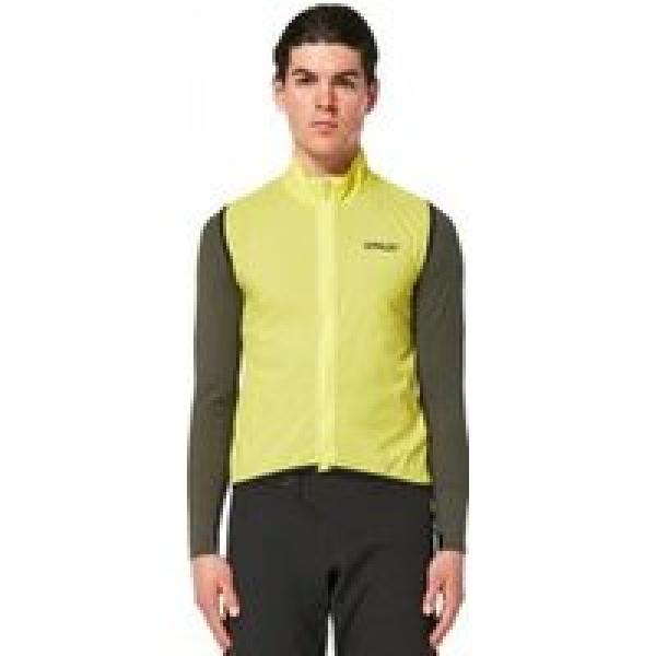 oakley elements sulphur yellow windbreaker mouwloos vest