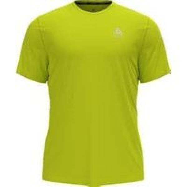 odlo essential flyer short sleeve jersey yellow