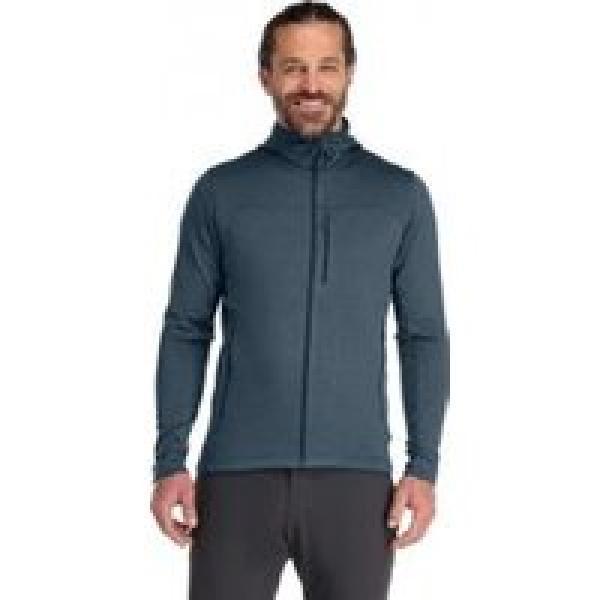 rab graviton blue hooded fleece