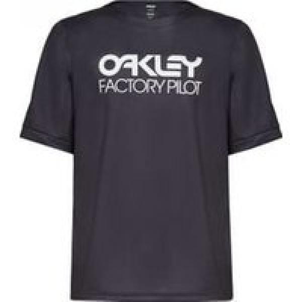 oakley factory pilot short sleeve jersey black