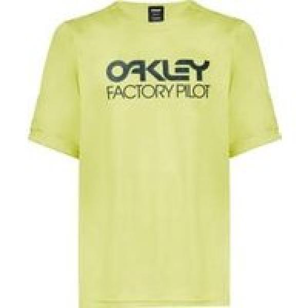 oakley factory pilot short sleeve jersey yellow