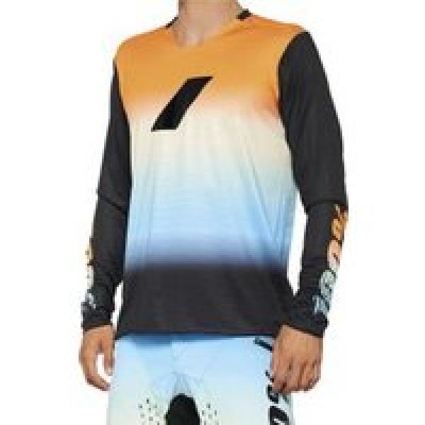 r core x sunset blue orange 100 long sleeve jersey