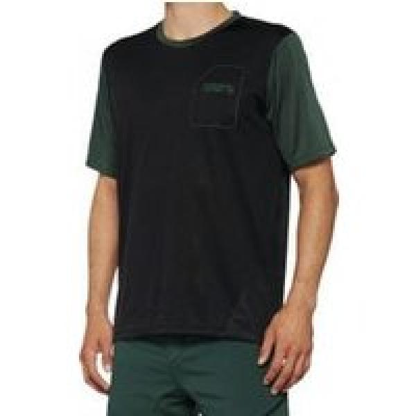 ridecamp 100 short sleeve jersey black forest green