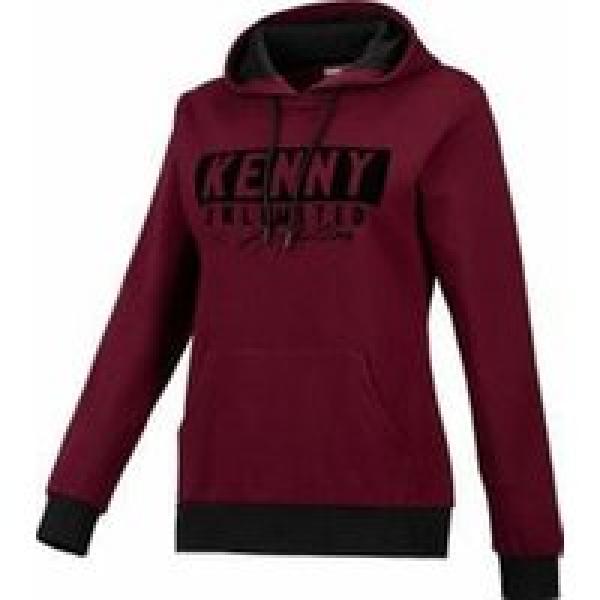 kenny sweatshirt met capuchon label bourgondie bordeaux