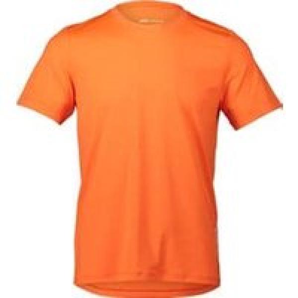 poc reform enduro light orange short sleeve jersey