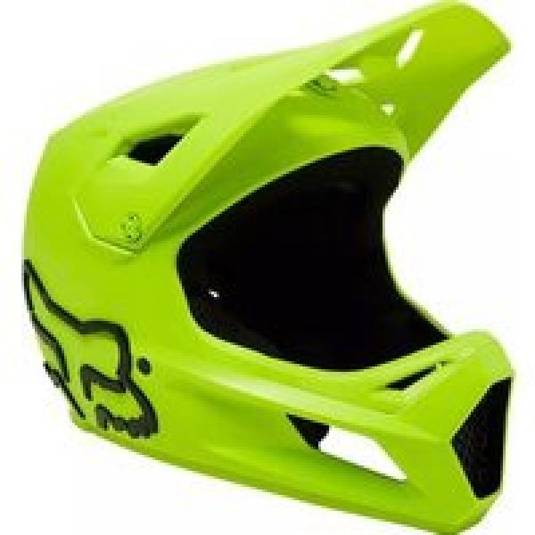 fox rampage kids integraalhelm fluorescerend geel