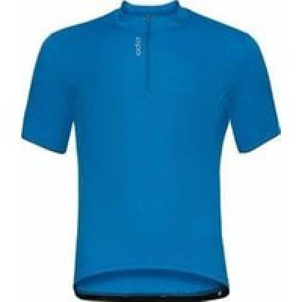 odlo essential 1 2 zip korte mouw jersey blauw