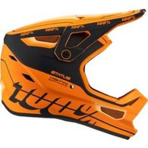 caltec 100 status oranje zwart volgelaats helm