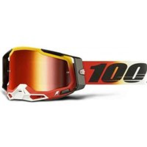 racecraft 2 red ogusto 100 goggle red mirror lens