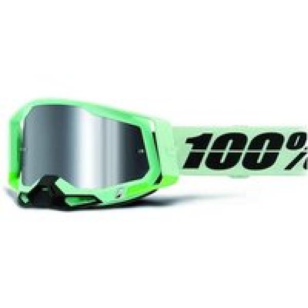 100 racecraft 2 palomar green goggle mirror silver lens