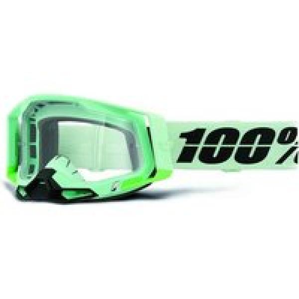 100 racecraft 2 palomar green goggle clear lens