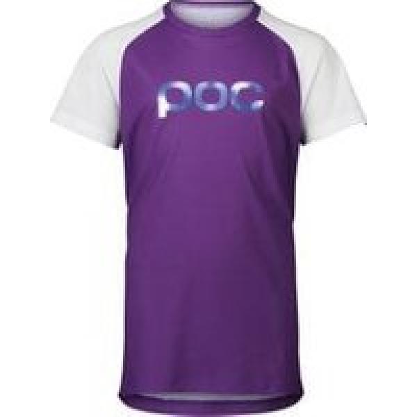 poc essential mtb short sleeve jersey paars wit