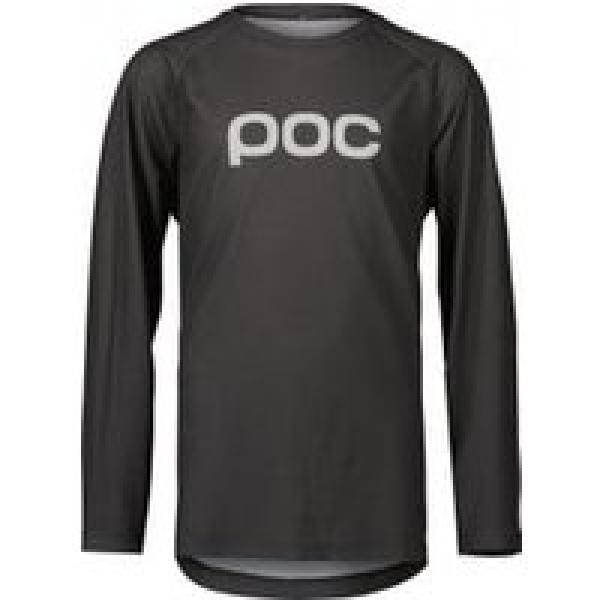 poc essential mtb long sleeve jersey voor kinderen donkergrijs