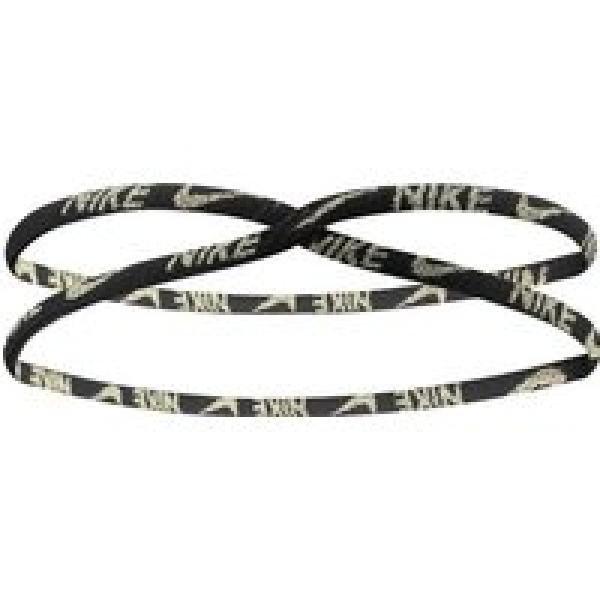 nike vaste kant metallic hoofdband zwart unisex