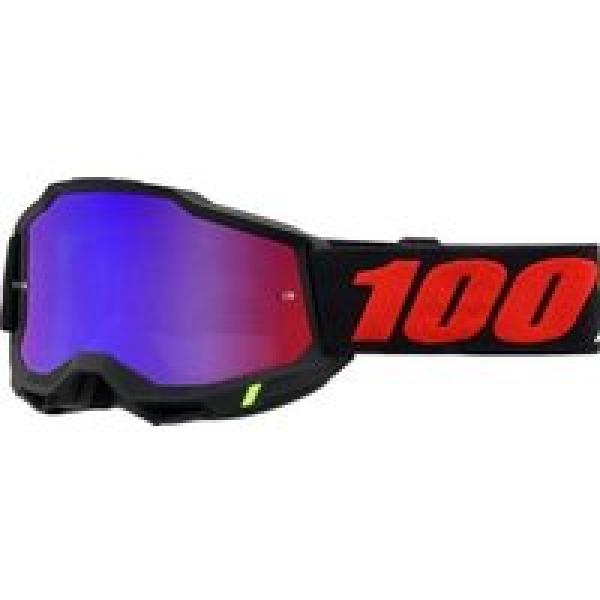 accuri 2 morphuis 100 goggle black red blue mirror lenses