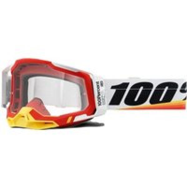 100 racecraft 2 goggle arsham red clear lenses