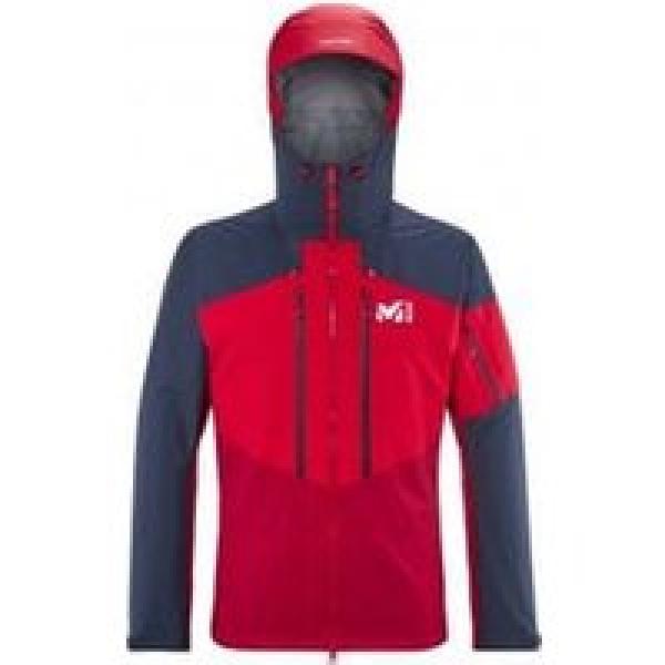 millet white 3l men s red waterproof jacket