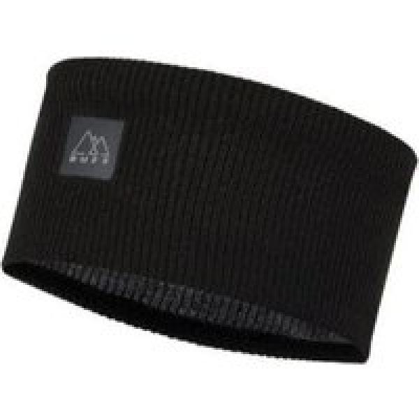 unisex buff crossknit hoofdband zwart