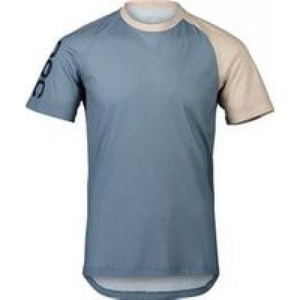 poc mtb pure short sleeve jersey blue beige