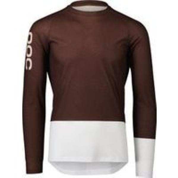 poc mtb pure long sleeve jersey bruin wit