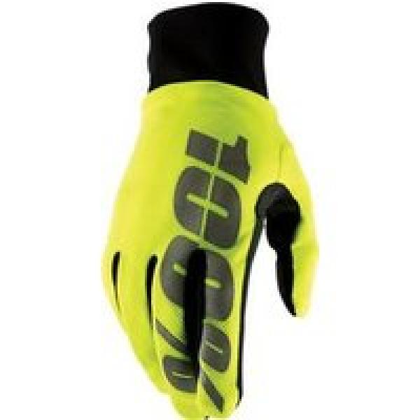 100 hydromatic waterdichte lange handschoenen fluo geel