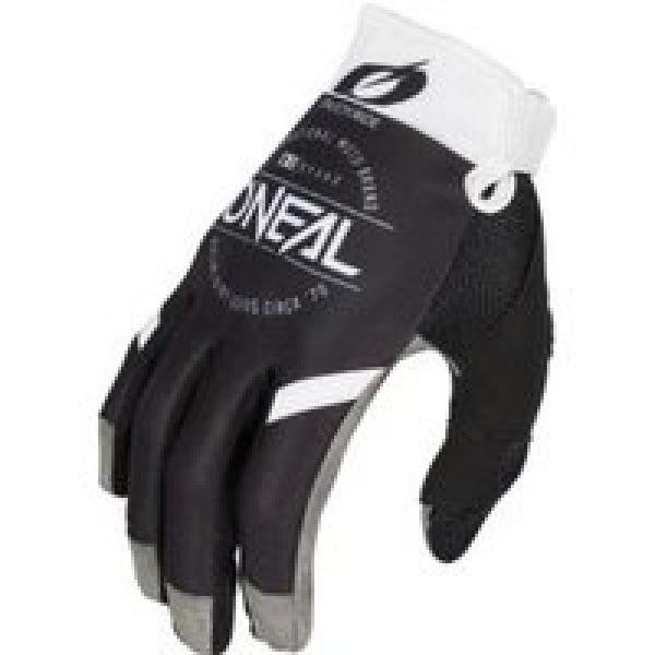 o neal mayhem brand v 23 lange handschoenen zwart wit