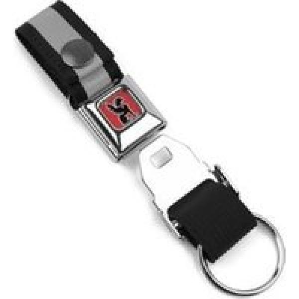 chrome mini buckle key chain silver buckle