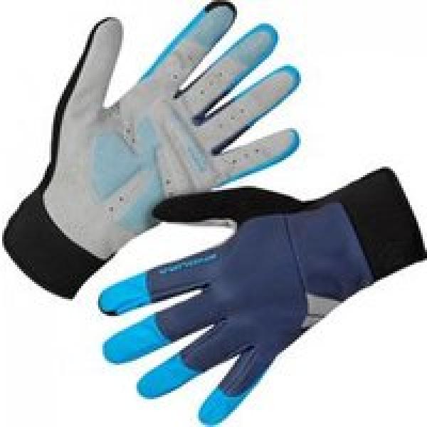 endura windchill long gloves blue