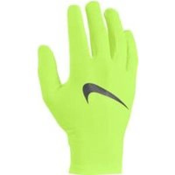 nike miler running gloves geel unisex