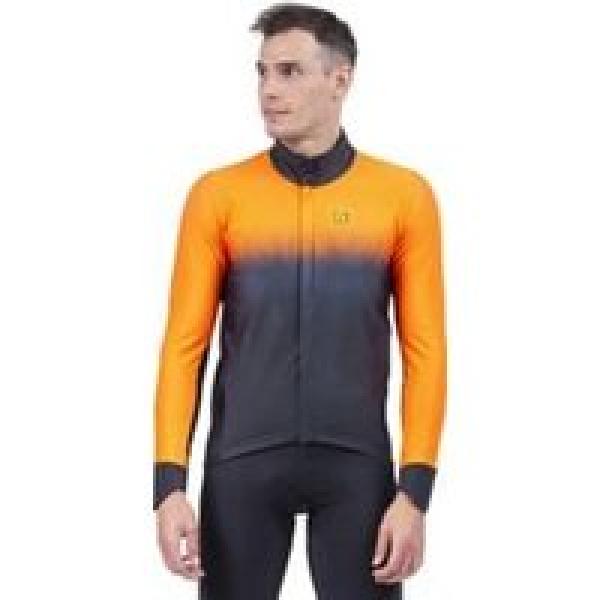 ale gradient long sleeve jacket black orange fluo