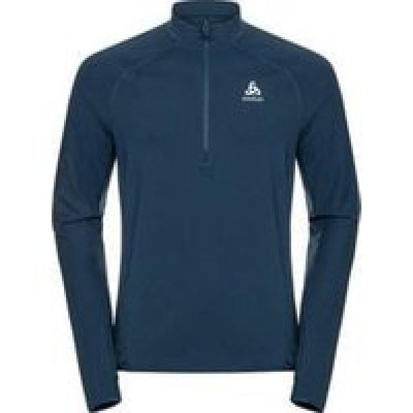 odlo zeroweight blue 1 2 zip thermal sweater